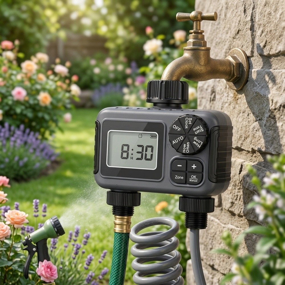 Timer per irrigazione da giard - Timer Dual Outlet recensione e prezzo